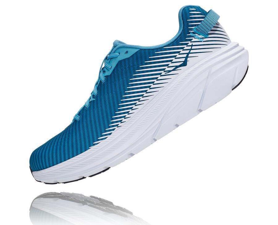 Hoka Australia One One Rincon 2 - Mens Running Shoes Blue/White - RDVUH-9834